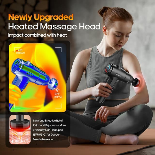 Detalle 2 de AERLANG Massage Gun 7 Heads 💆