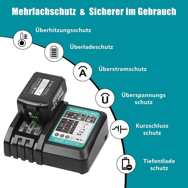 Thumbnail 3 de MoeuGreenBattX 18V Ersatzakku 2x 5,0Ah