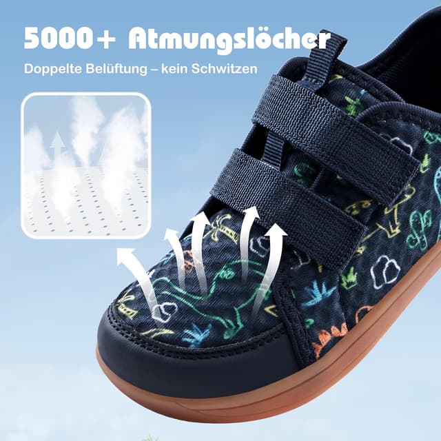 Detalle 2 de IceUnicorn Kinder Barfußschuhe (Breite Zehe) – atmungsaktive Aqua- & Strandschuhe mit Anti-Rutsch-Sohle