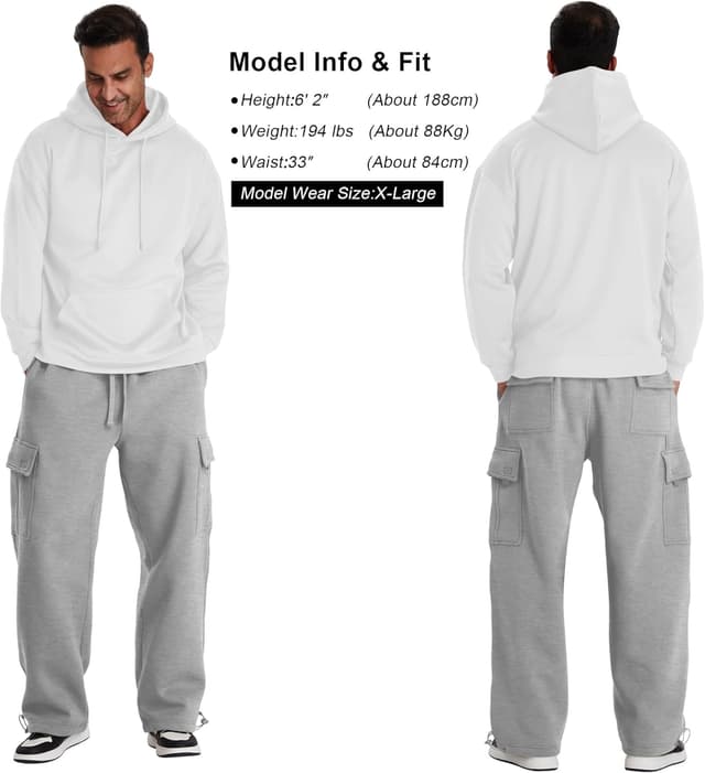 Thumbnail 5 de Heavyweight 340gsm Cargo Sweatpants