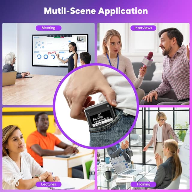 Thumbnail 5 de ZIPCIDE Voice Recorder 32GB 4800h