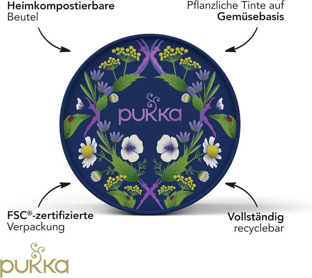 Detalle de Pukka Tisane Premium Selection Box Benessere dalla Mattina alla Sera, 6 gusti (90 filtri)