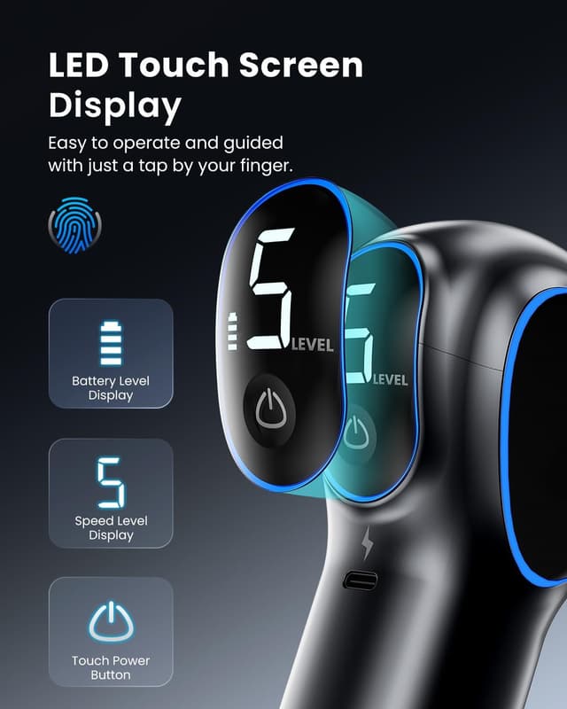 Thumbnail 2 de Renpho Reach Pistola de Masaje Profesional con LED 💆