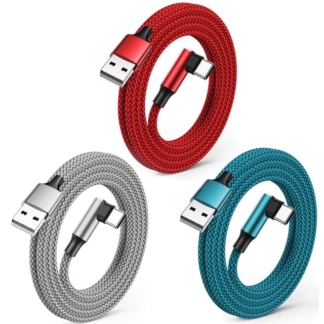 Detalle de ZJXD USB C Charger Cable 3Pack 3M set