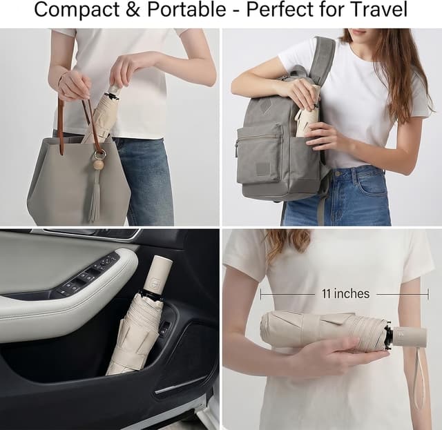 Detalle de BAODINI travel umbrella with UV 50+ protection