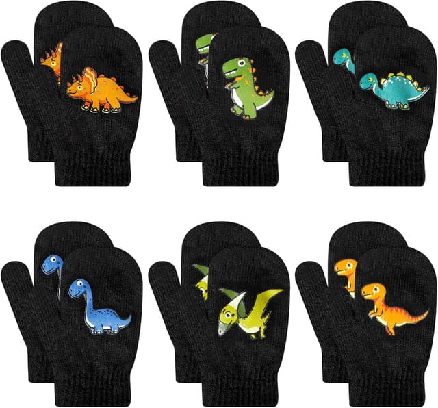 Thumbnail 1 de QKURT Toddler Knitted Mittens 6 pairs