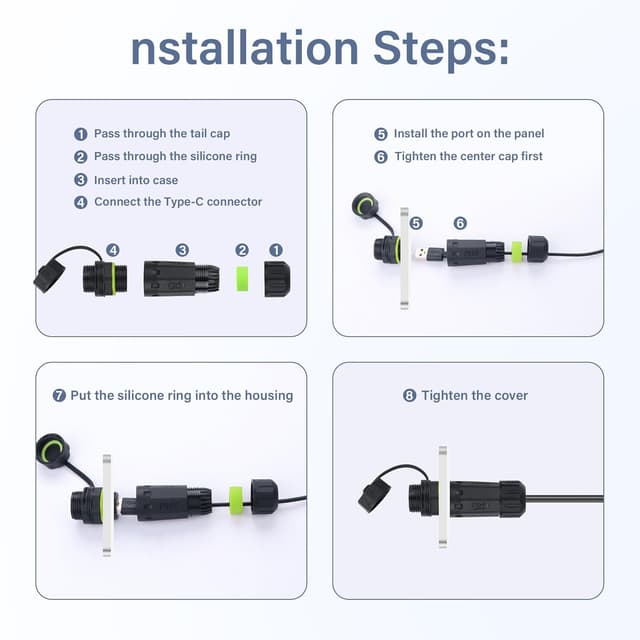 Thumbnail 5 de USB 3.0 Waterproof Coupler IP68, 5Gbps