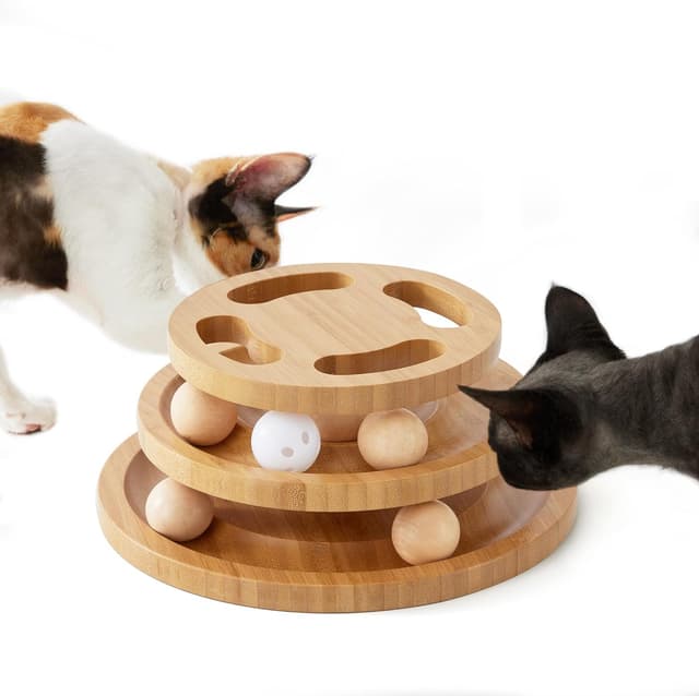 Detalle de ZOMISIA Cat ball track toy with 2-layer