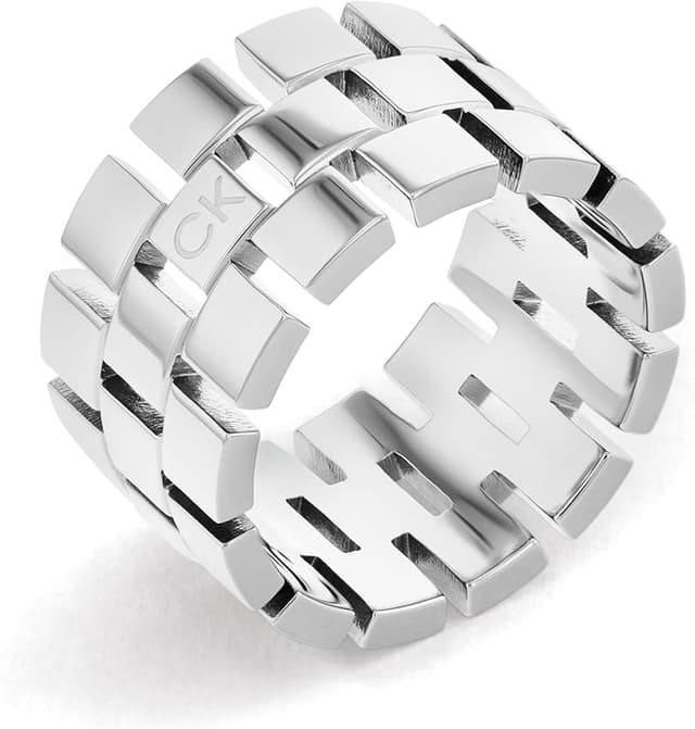 Detalle 2 de Calvin Klein 35000324D anillo mujer colección Geometric 💍