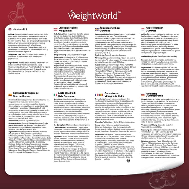 Thumbnail 5 de Gominolas Keto de Vinagre de Manzana con Vitaminas 🍏