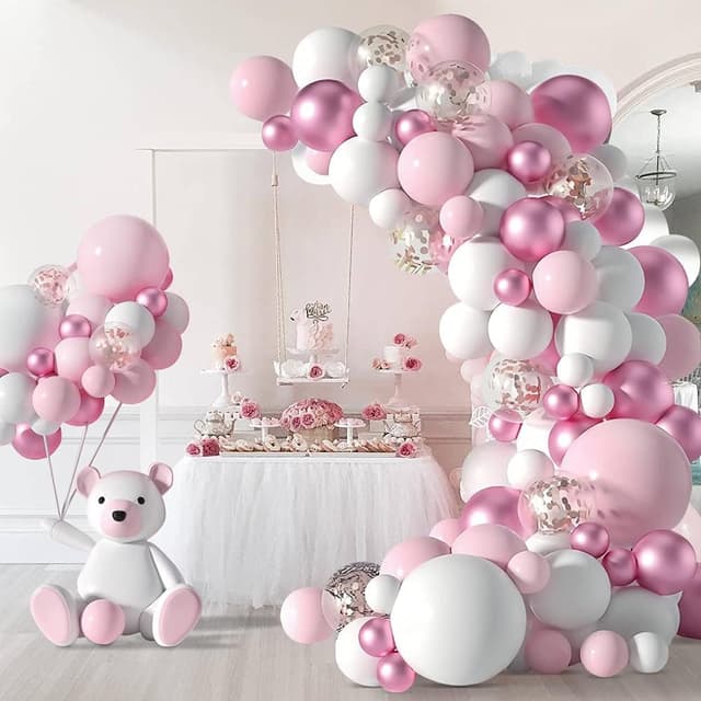 Detalle de Jstzdq 135 Pcs Pink Balloon Garland Kit