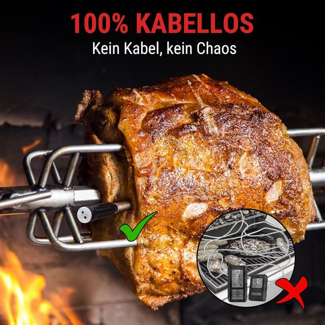 Detalle de ThermoPro TempSpike Fleischthermometer Bluetooth