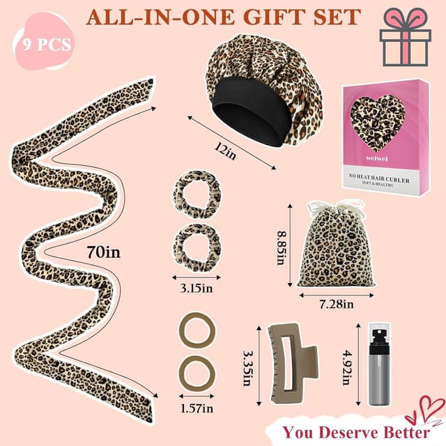 Detalle de weiwei Lockenwickler ohne Hitze, 9-teilig