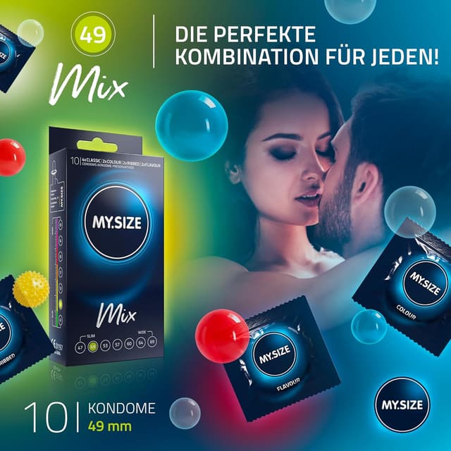 Thumbnail 1 de MY.SIZE Mix Premium Kondome 49 mm