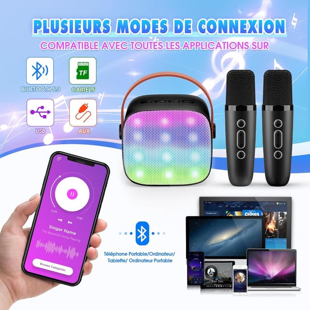 Detalle 2 de Dislocati Micro Karaoké 2 micros 🎤