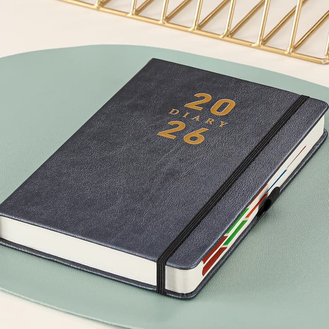 Detalle de Agenda 2026 A5 giornaliera con copertina rigida