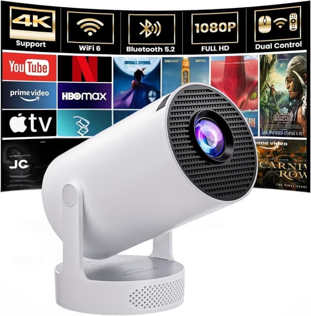 Detalle de Mini projector WiFi 6, Bluetooth, 1080P