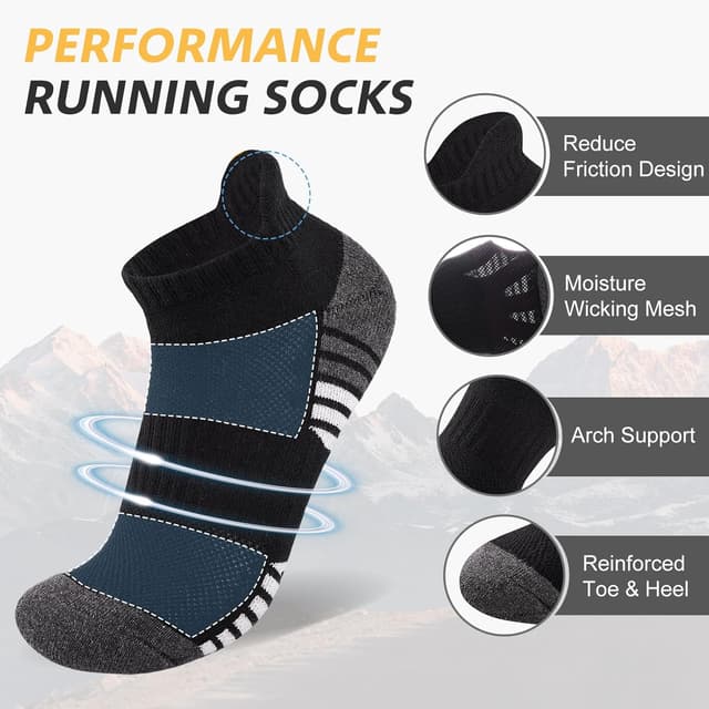 Detalle de SockWaddles Running Socks, 6 Pairs