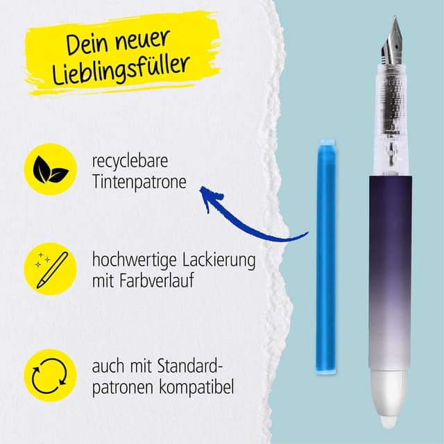 Detalle 2 de Online Füllhalter magiXX Lavender I löschbare Tinte