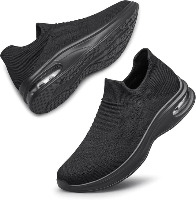 Detalle de Womens Slip On Trainers Breathable Walking Shoes