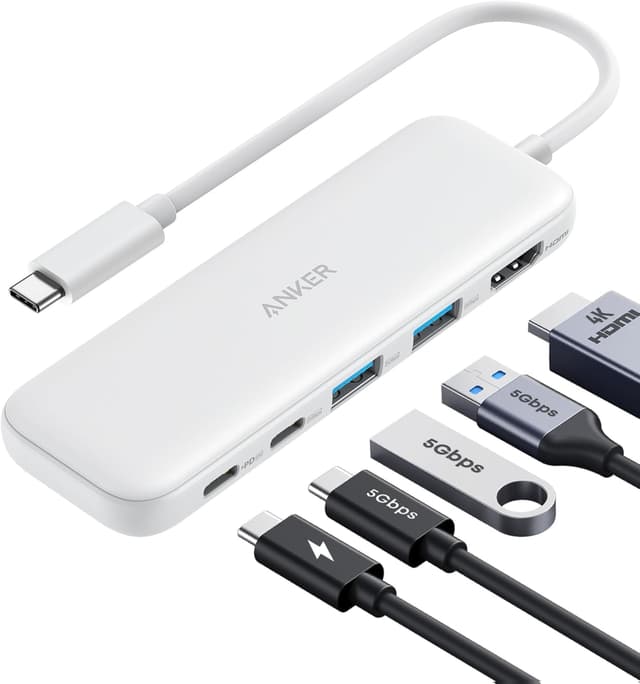 Thumbnail 6 de Anker USB C Hub 5-in-1 (USB-C to HDMI) with 4K HDMI, 85W pass-through charging and 5Gbps data ports