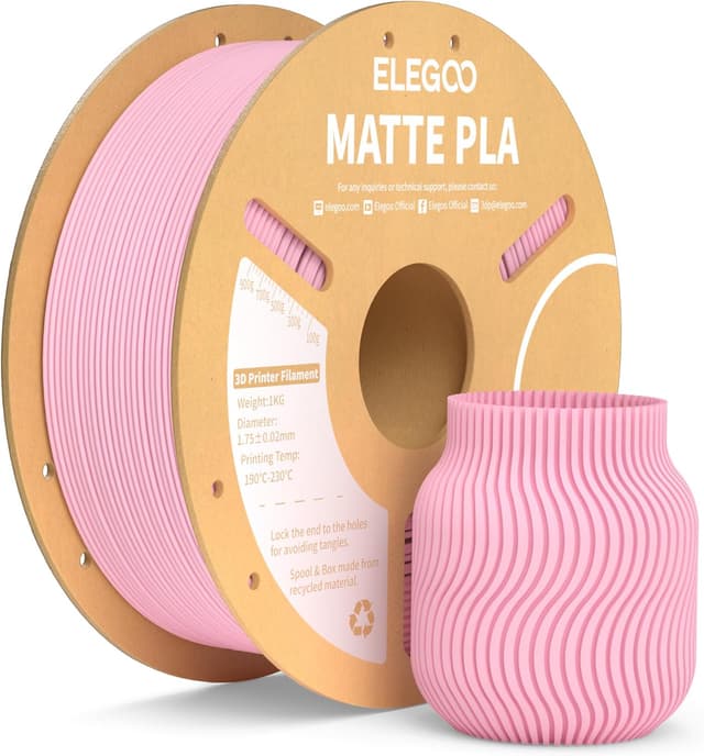 Detalle de ELEGOO Filamento PLA Matte Rosa Sakura 1 kg (1,75 mm) per stampanti 3D FDM
