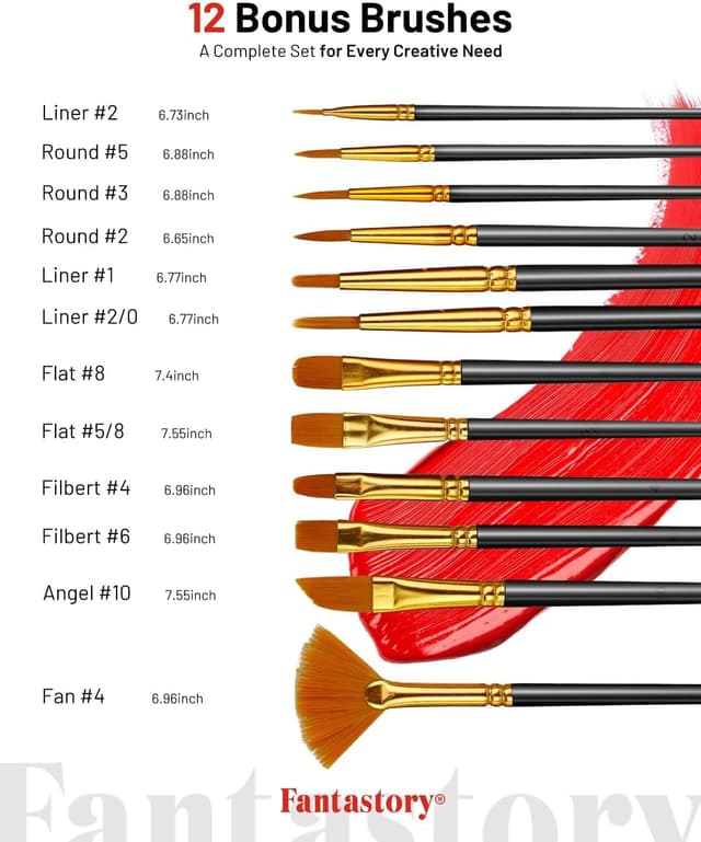 Detalle de fantastory Acrylic Paint Set 24 x 60 ml