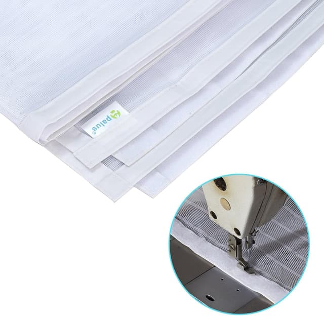 Detalle 2 de Apalus zanzariera con magneti per portafinestra 100 x 240 cm (rete fine) bianco