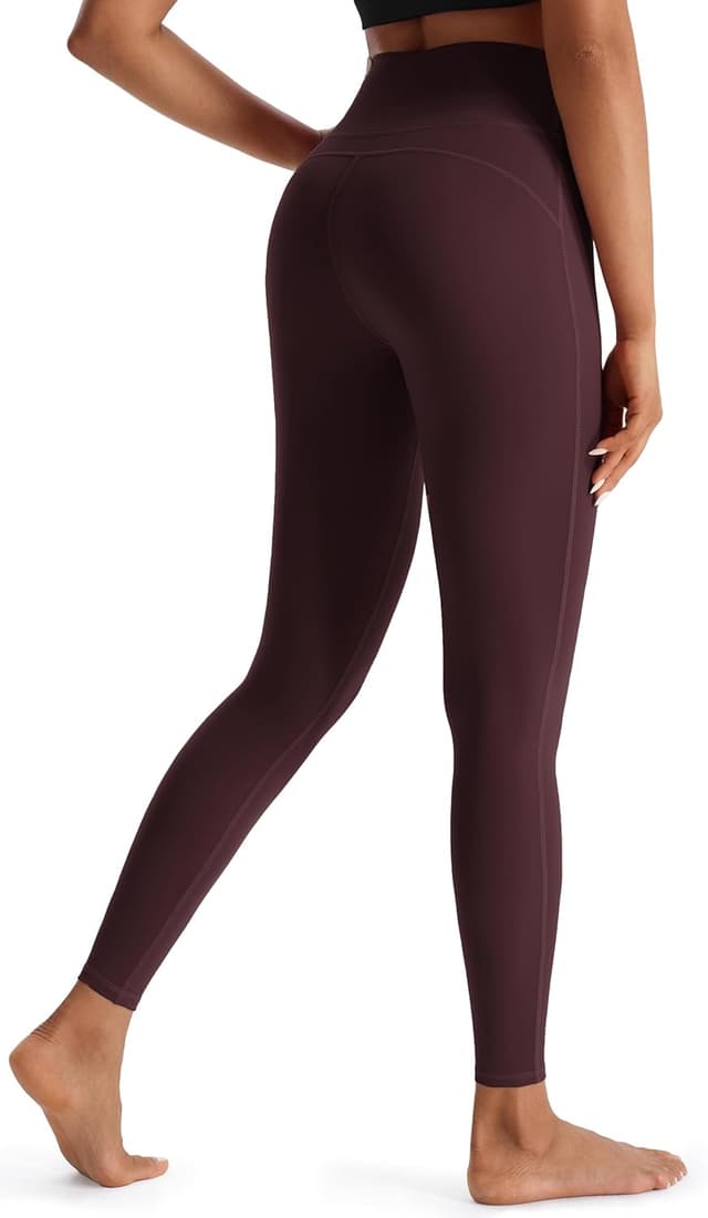 Detalle de JOYSPELS Women’s Gym Leggings with Pockets (High Waisted Tummy Control) – Full Length & Capri