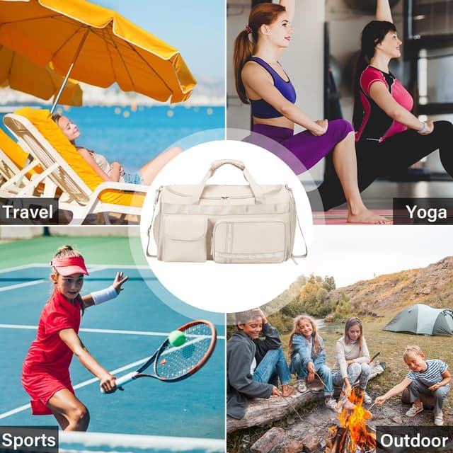 Thumbnail 6 de MAXTOP Travel Duffle Bag for Women Carry On Tote – large capacity weekender with shoe compartment and dry/wet separation