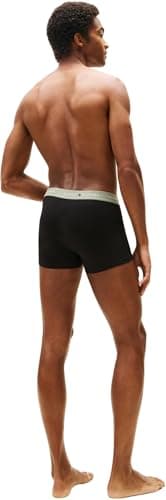 Detalle de Tommy Hilfiger Men's 3P WB Trunk UM0UM02763 (Adaptive): bañador tipo trunk amarillo para hombre, talla M