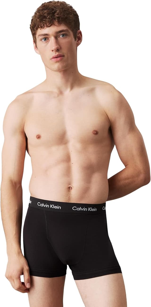 Detalle 2 de Calvin Klein Calzoncillos bóxer Trunks pack 3, talla M