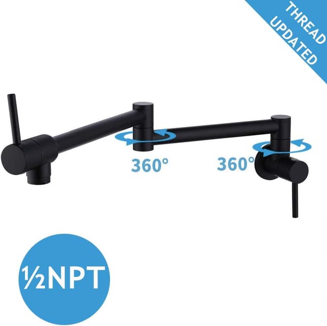 Thumbnail 1 de Kitchen Pot Filler Faucet Lead-Free Brass 2-Handle 🚰