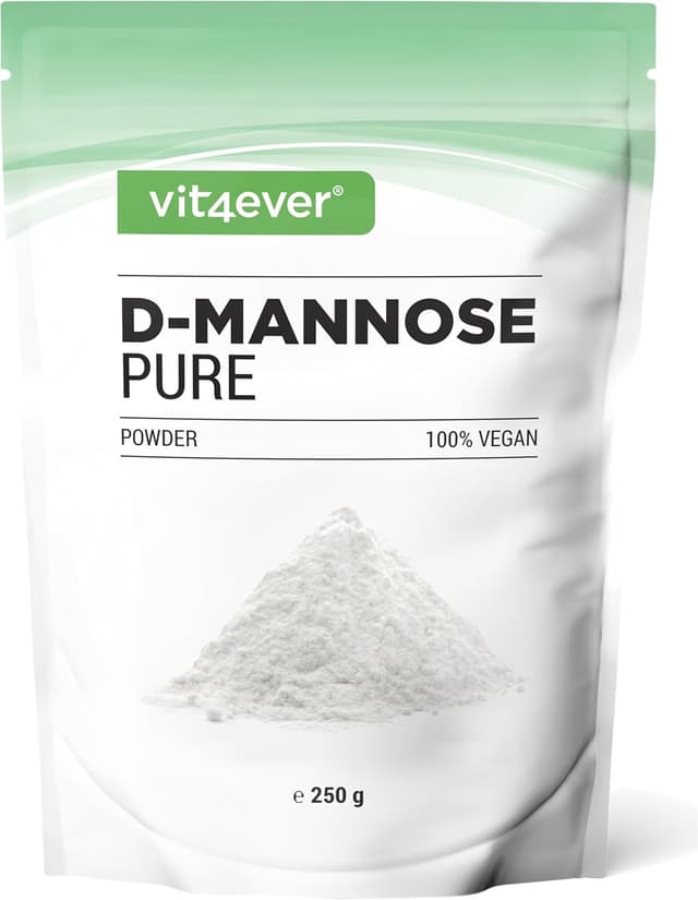Detalle de Poudre de D-mannose Pur & Naturel 250 g — sans additifs, vegan