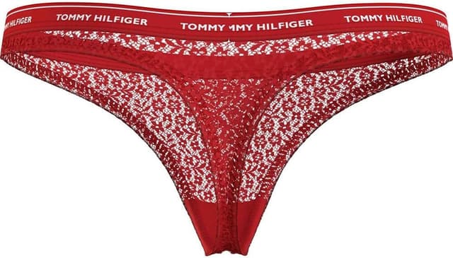 Detalle de Tommy Hilfiger women’s 3-pack lace thong set (extended sizes) UW0UW04896