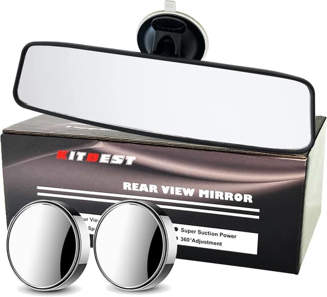 KITBEST driving test rear view mirror 240 mm