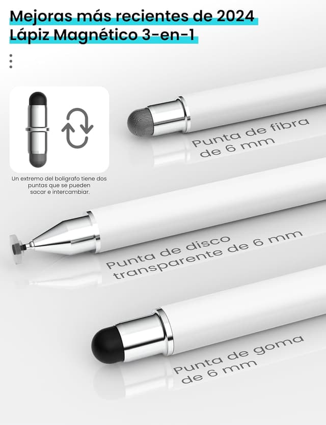 Detalle de MEKO Lápiz Táctil 3 en 1 6 mm