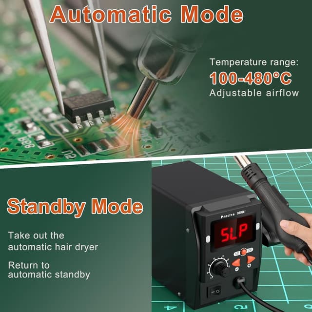 Detalle 2 de Preciva 959D-I Stazione dissaldante digitale 700W