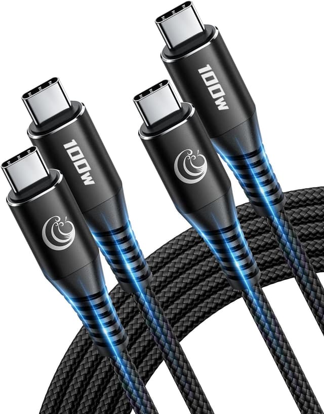 Detalle de Yosou Cavo USB C a USB C 100W 1M+2M