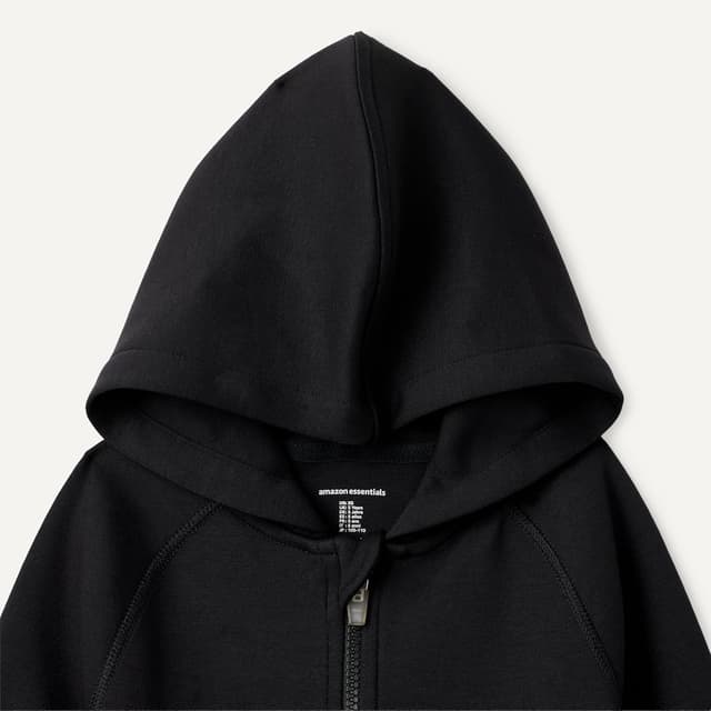 Detalle de Amazon Essentials Jungen atmungsaktiver Relaxed-Fit Hoodie mit durchgehendem Reißverschluss