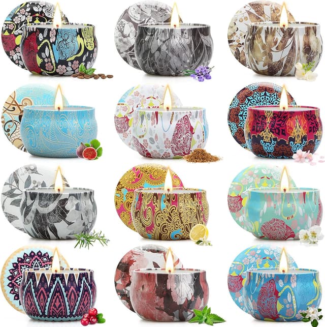 Detalle de Scented Candles 12 pack soy wax candles