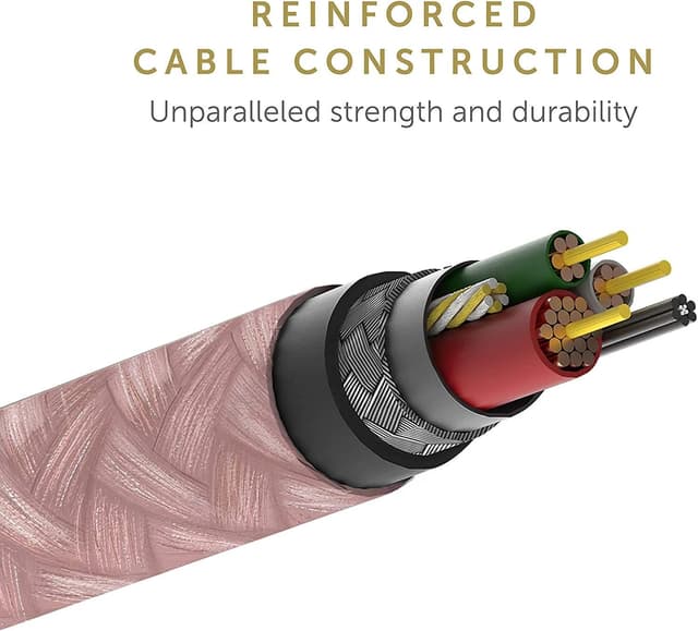 Detalle de Native Union Night Cable (10ft) – Ultra-strong MFi Lightning to USB charging cable for iPhone