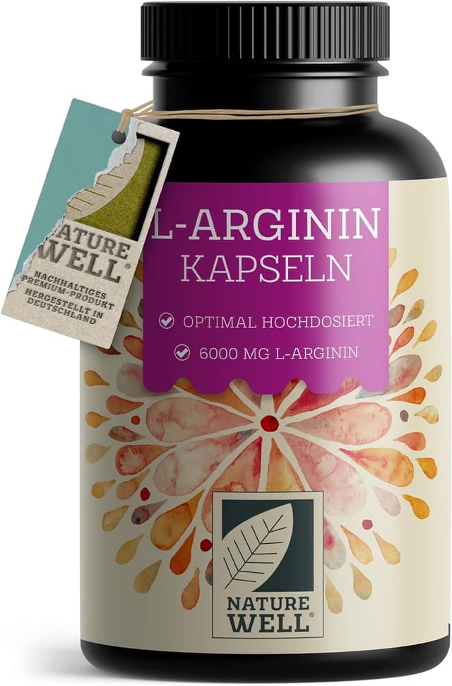 Detalle de L-Arginin 360 Kapseln vegan 6000 mg