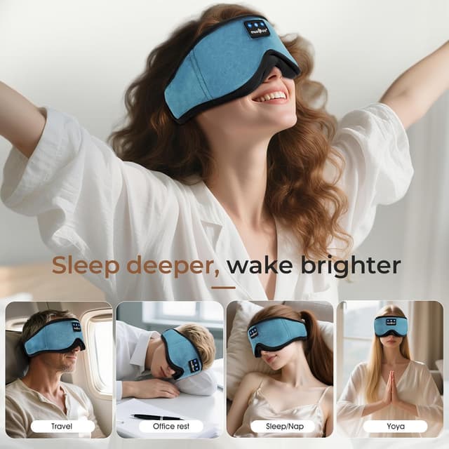 Thumbnail 6 de MUSICOZY Sleep mask Headphones with Bluetooth for side sleepers (100% blackout, 3D)