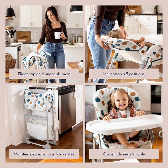 Detalle de Graco SnackEase chaise haute 6 mois