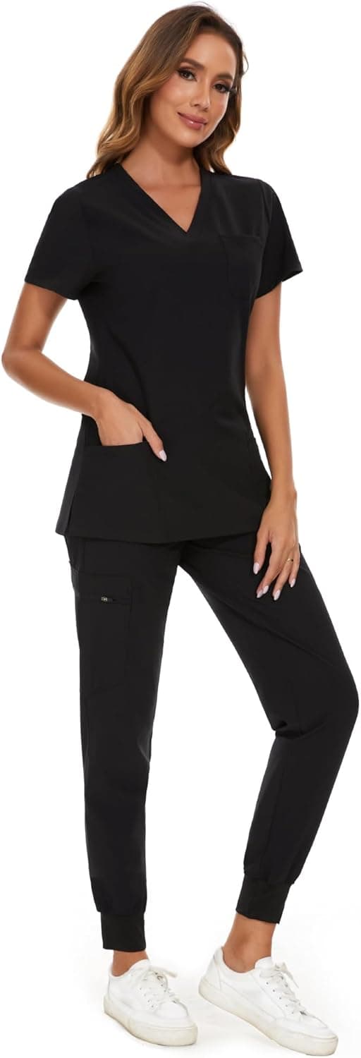 Thumbnail 2 de COZYFIT Scrubs Set 8-Pocket Stretch