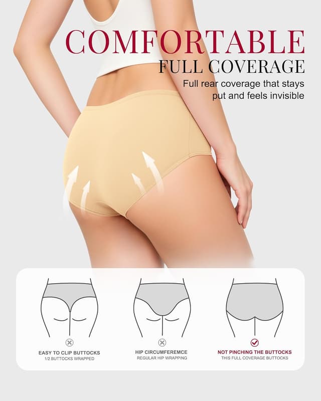 Thumbnail 4 de Culottes coton extensibles taille moyenne lot de 6