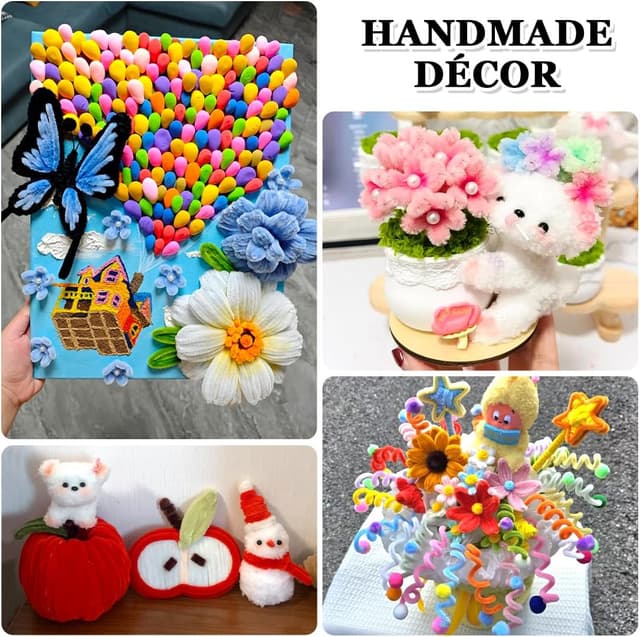 Thumbnail 3 de Bundooraking 200pcs Pipe Cleaners Craft Supplies 🎨