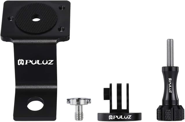 Detalle 2 de PULUZ bicycle & motorcycle handlebar mount for GoPro / DJI Osmo Action — 360° CNC aluminium bike mount