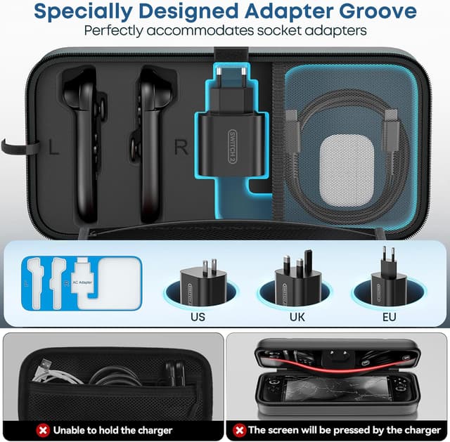 Detalle 2 de OIVO Switch 2 Case kompatibel Nintendo Switch 2025